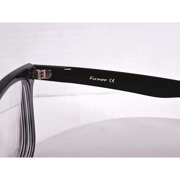 Firmoo Piano Black C1 S574 53-19-149 Full Rim Square Eyeglasses Frames - Picture 8 of 15